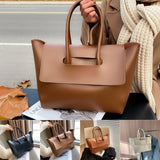 Retro Tote Bags Solid Color High Quality Shoulder Bags