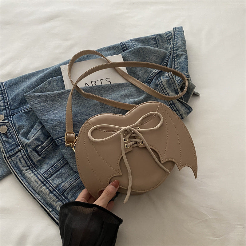 Heart Shape Bat Wings Bag Strap Shoulder Crossbody Bag