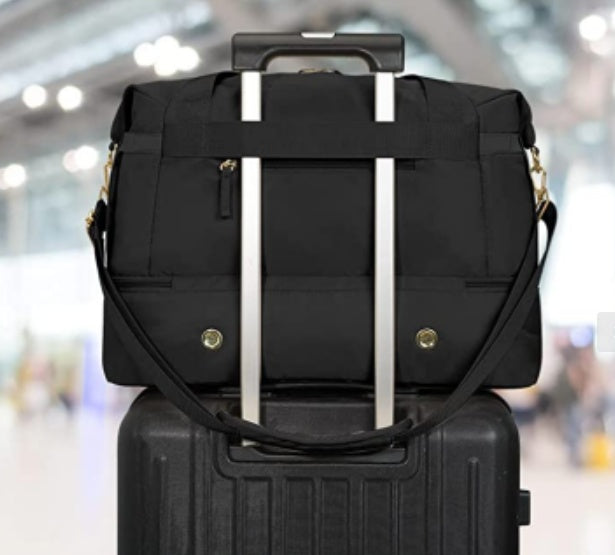 Waterproof Overnight Luggage Bag With Trolley Sleeve