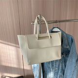 Retro Tote Bags Solid Color High Quality Shoulder Bags