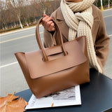 Retro Tote Bags Solid Color High Quality Shoulder Bags