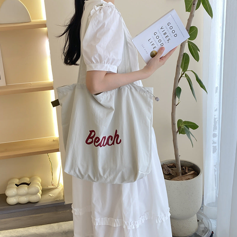 Daily Canvas Bag Large Capacity Women's Shopping Shoulder Bag