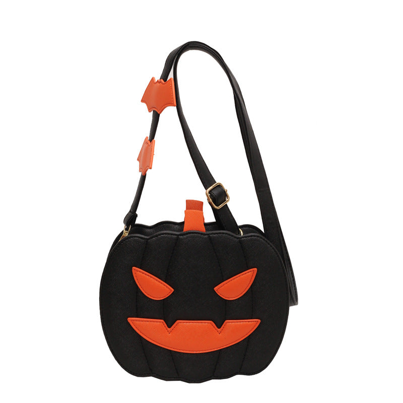 Halloween Funny Pumpkin Bat - Cartoon Shoulder Crossbody Bag