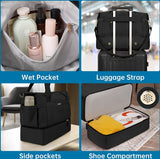 Waterproof Overnight Luggage Bag With Trolley Sleeve
