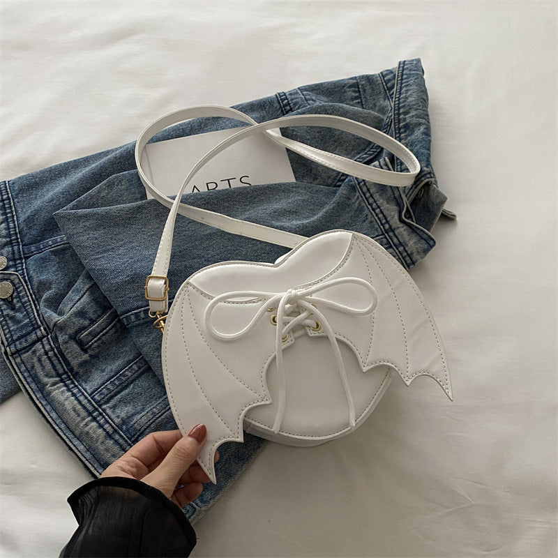 Heart Shape Bat Wings Bag Strap Shoulder Crossbody Bag
