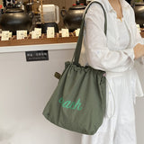 Daily Canvas Bag Large Capacity Women's Shopping Shoulder Bag