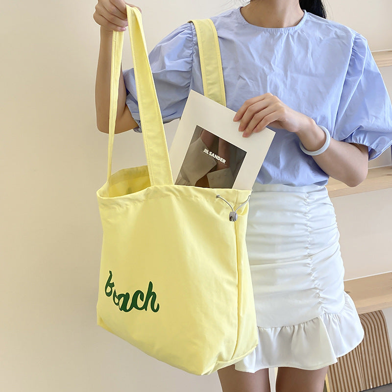 Daily Canvas Bag Large Capacity Women's Shopping Shoulder Bag