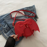 Heart Shape Bat Wings Bag Strap Shoulder Crossbody Bag