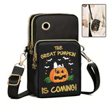 Halloween - "Pumpkin Is Coming" Phone Bag / Wallet - Cute Crossbody Bags