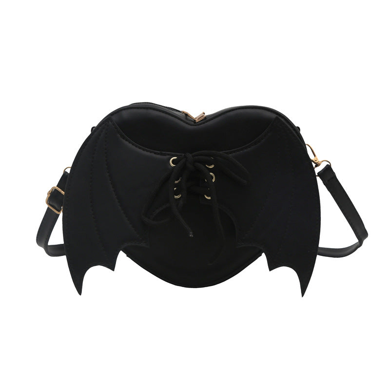 Heart Shape Bat Wings Bag Strap Shoulder Crossbody Bag