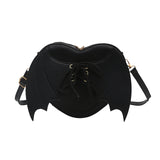 Heart Shape Bat Wings Bag Strap Shoulder Crossbody Bag