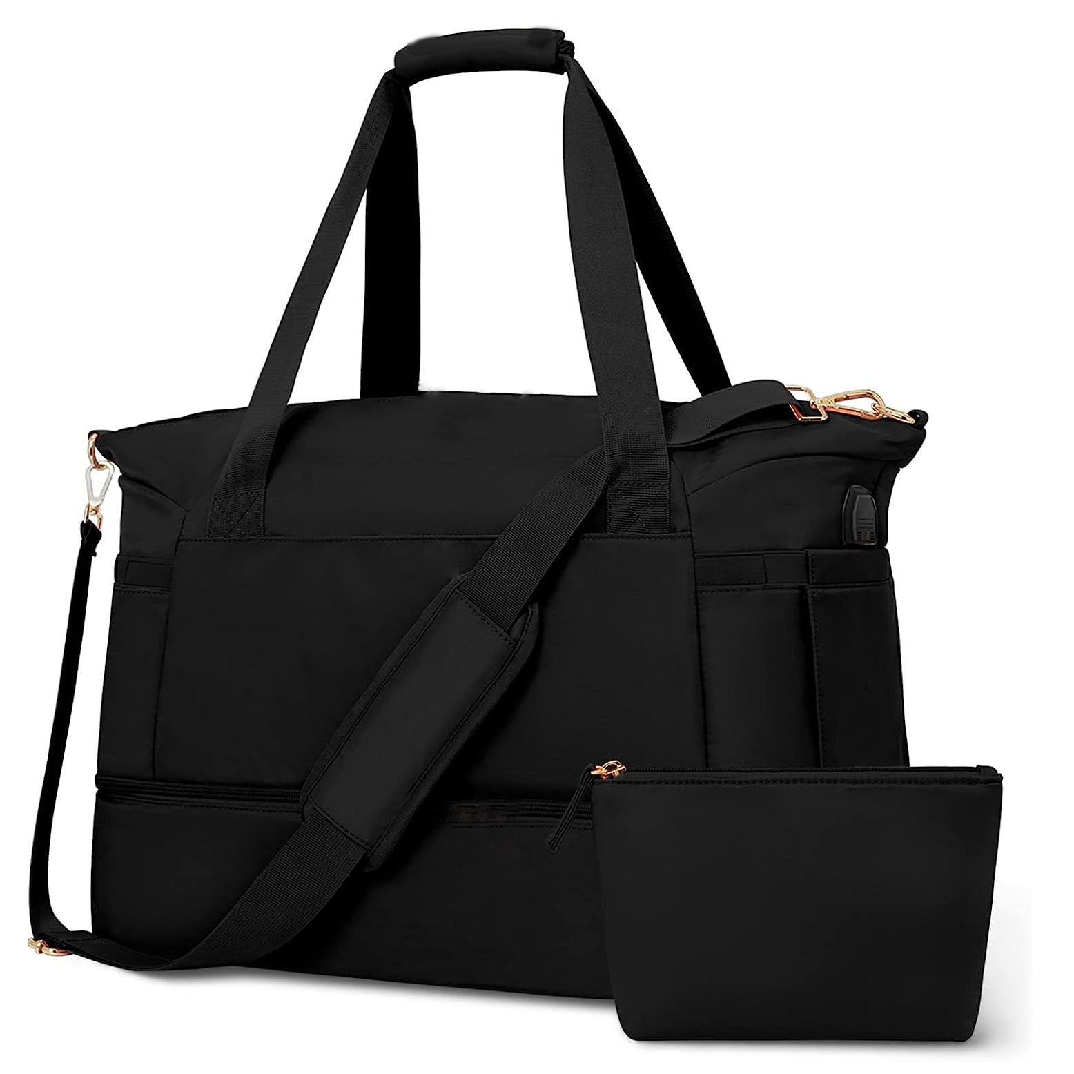 Waterproof Overnight Luggage Bag With Trolley Sleeve