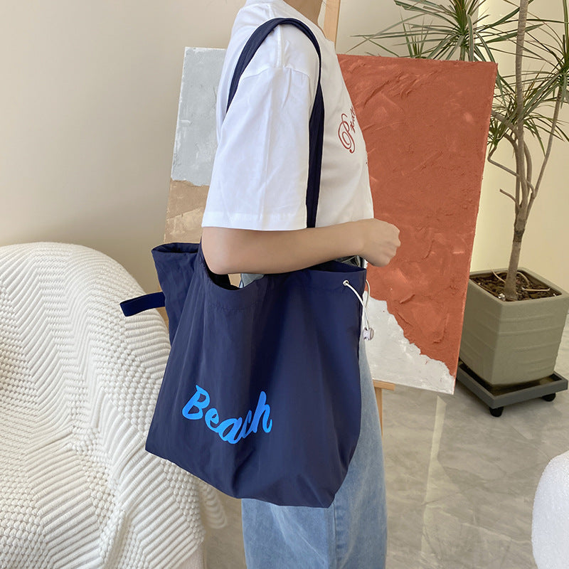 Daily Canvas Bag Large Capacity Women's Shopping Shoulder Bag