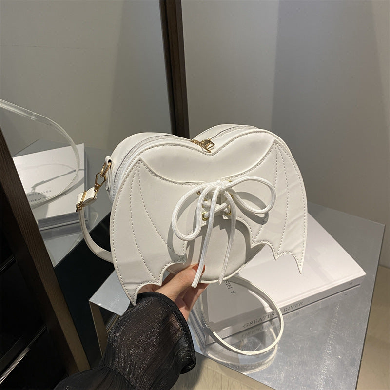 Heart Shape Bat Wings Bag Strap Shoulder Crossbody Bag